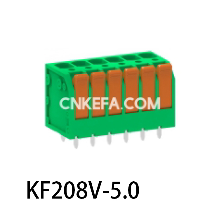 KF208V-5.0/5.08 Bloco terminal tipo mola