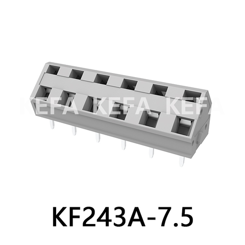 KF243A-7.5 Bloco terminal tipo mola