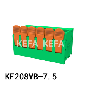 KF208VB-7.5 Terminal de mola bloco de terminal