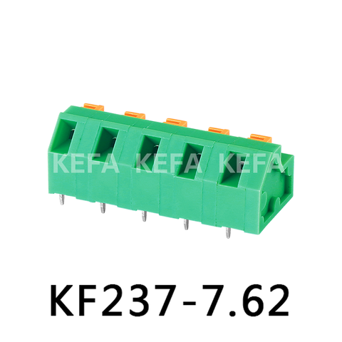 KF237-7.62 Bloco terminal tipo mola