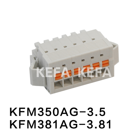 KFM350AG-3.5/ KFM381AG-3.81 Bloco terminal plugável
