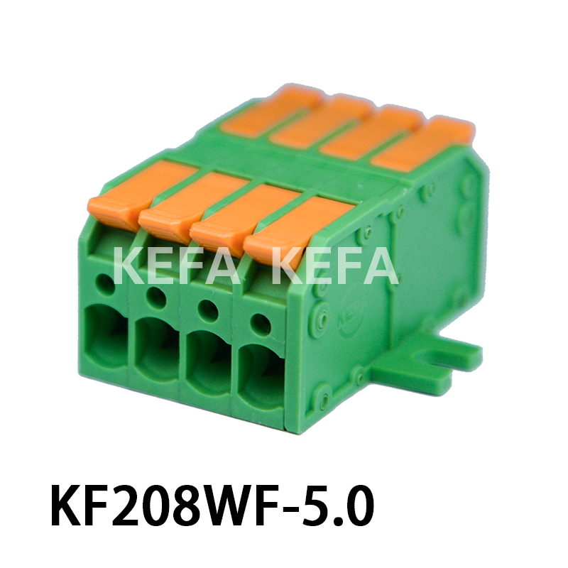 Bloco terminal tipo mola KF208WF-5.0