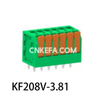 KF208V-3.5/3.81 Bloco terminal tipo mola