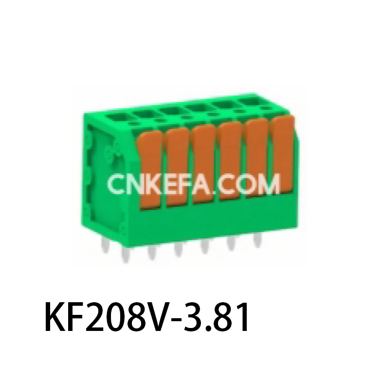 KF208V-3.5/3.81 Bloco terminal tipo mola