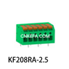 KF208RA-2.5/2.54 Bloco terminal tipo mola