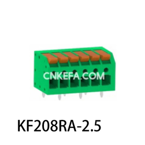 KF208RA-2.5/2.54 Bloco terminal tipo mola