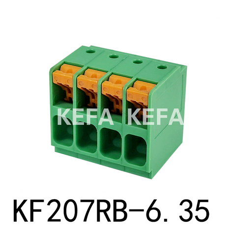KF207RB-6.35 Terminal do tipo de mola bloco