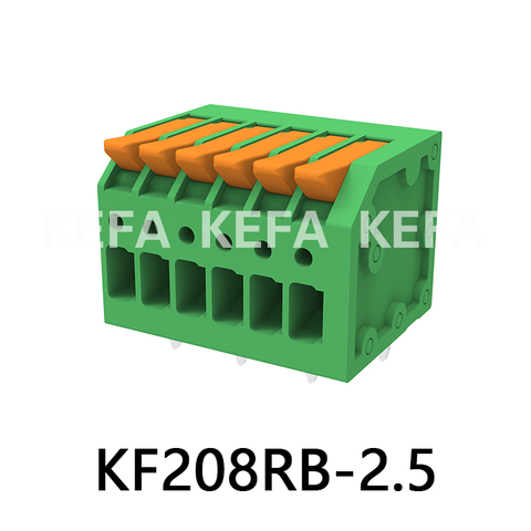 KF208RB-2.5/2.54 Bloco terminal tipo mola