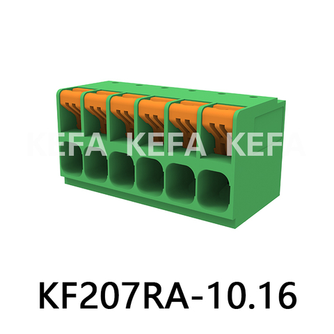 KF207RA-10.16 Bloco terminal tipo mola