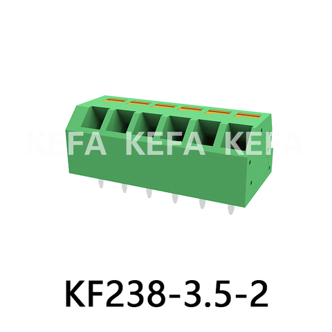 KF238-3.5-2 Bloco terminal tipo mola