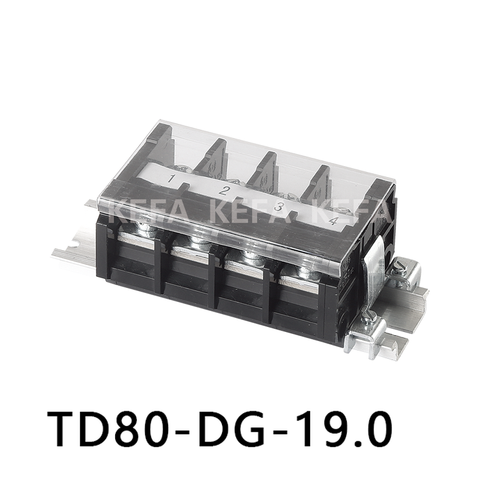 Bloco terminal de trilho Din TD80-DG-19.0