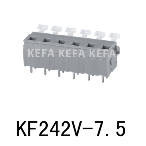 Bloco terminal tipo mola KF242V-7.5