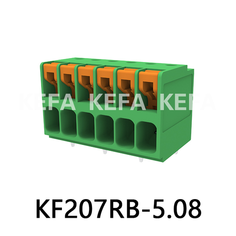 KF207RB-5.08 Bloco terminal tipo mola