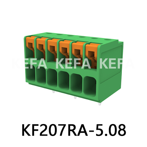KF207RA-5.08 Bloco terminal tipo mola