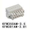 KFM350AM-3.5/ KFM381AM-3.81 Bloco terminal plugável