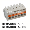 KFM500B-5.0/KFM508B-5.08 Bloco terminal plugável