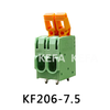 Bloco terminal tipo mola KF206-7.5
