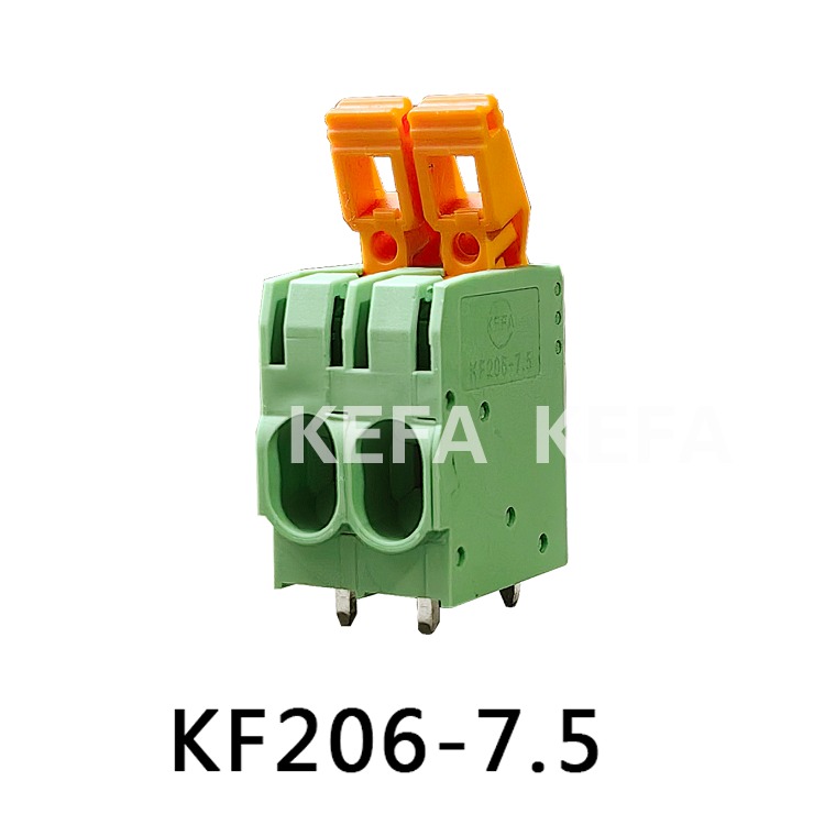 Bloco terminal tipo mola KF206-7.5