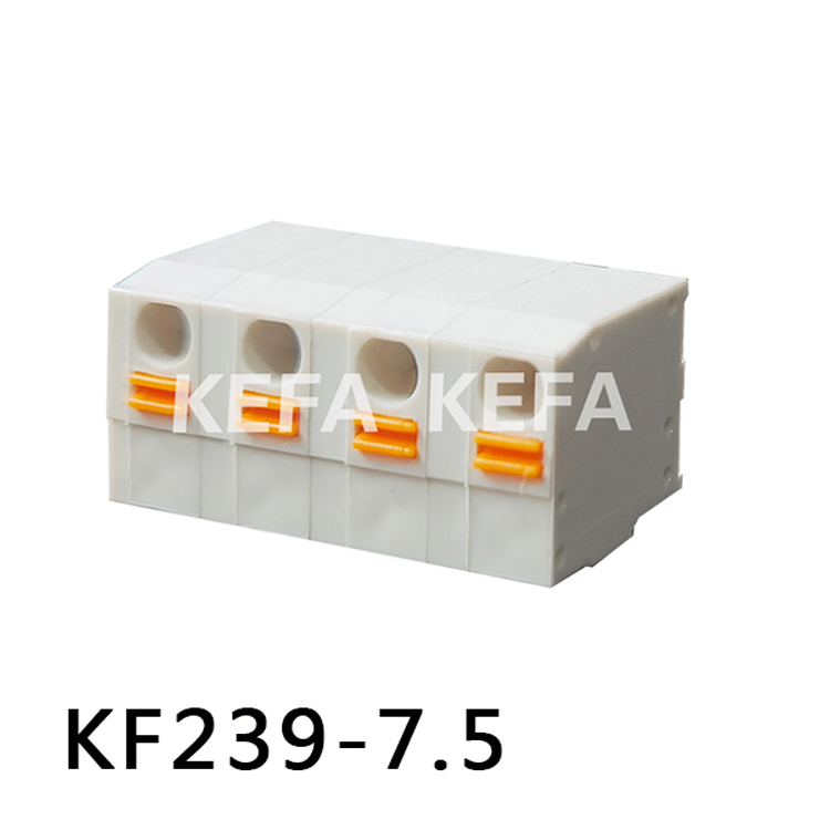 KF239-7.5/7.62 Bloco terminal tipo mola