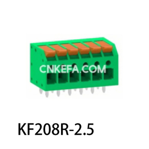 KF208R-2.5/2.54 Bloco terminal tipo mola