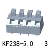 KF238-5.0-3 Bloco terminal tipo mola