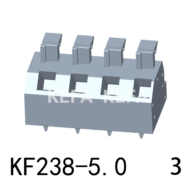 KF238-5.0-3 Bloco terminal tipo mola